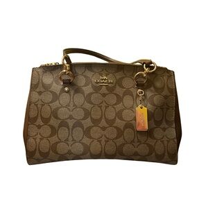 Coach Brown Signature Tote Bag
